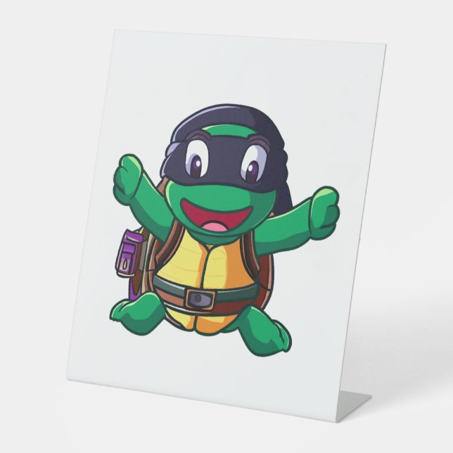 Ready for School Turtle Kids Sockelschild (Vorderseite)