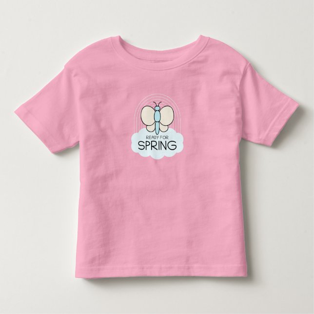 Ready for spring, little butterfly? kleinkind t-shirt (Vorderseite)