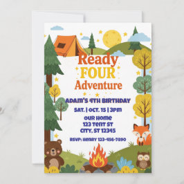 Ready FOUR Abenteuer, 4. Geburtstag Einladung