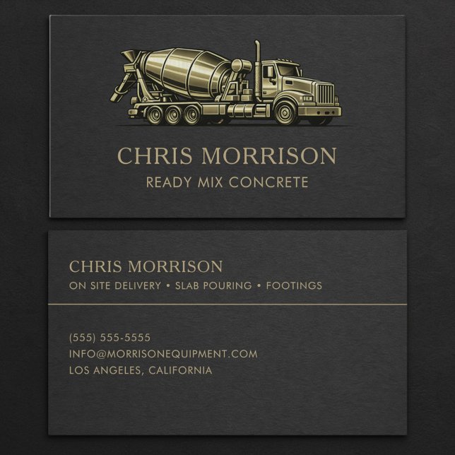Ready Mix Concrete Services Professional  Visitenkarte (Von Creator hochgeladen)