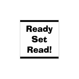 Ready Set Read Lehrer-Klassenbibliothek Holz  Gummistempel