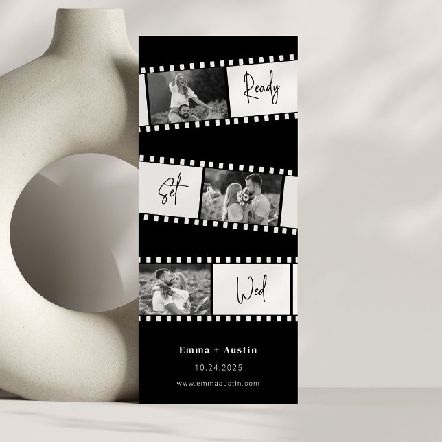 Ready Set Wed Foto Save the Date Film Einladung (Von Creator hochgeladen)