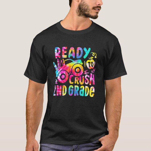 Ready To Crush 2nd Grade Boy Kid Second Grade Back T-Shirt (Vorderseite)