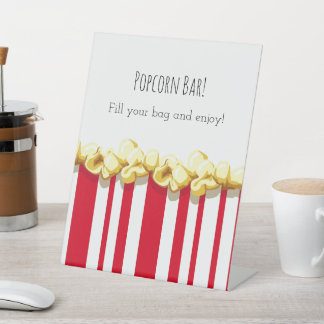 Ready to POP! Baby Shower Popcorn Bar Sign Sockelschild