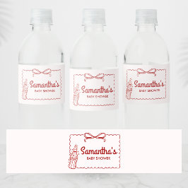 Ready to Pop Soda Baby Shower Wasserflaschenetikett