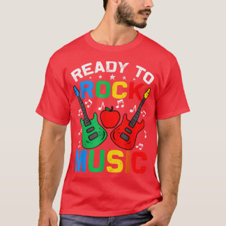 Ready To Rock Music Back To School Guitar T-Shirt