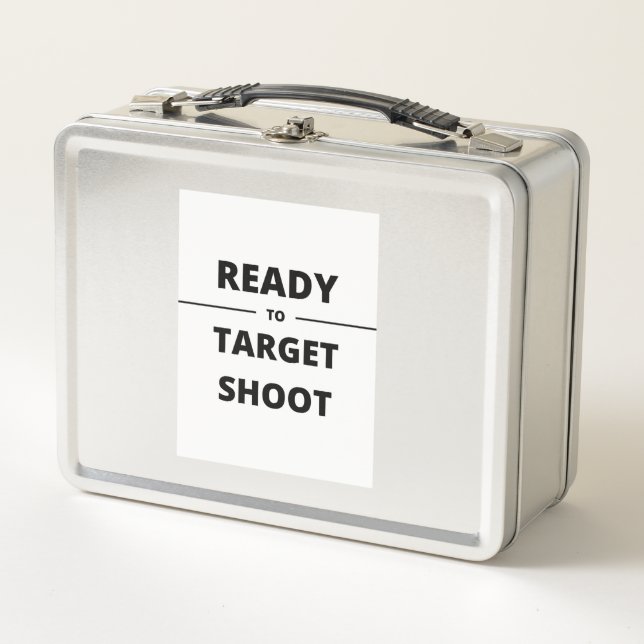 READY TO TARGET SHOOT METALL BROTDOSE (Vorderseite)