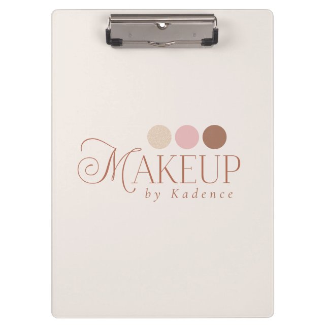 Readymade Logo Branded Makeup Artist Klemmbrett (Vorderseite)
