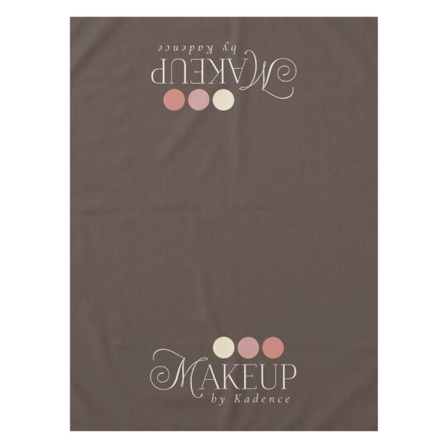 Readymade Logo Makeup Artist Tablecloth Runner Tischdecke (Vorderseite)