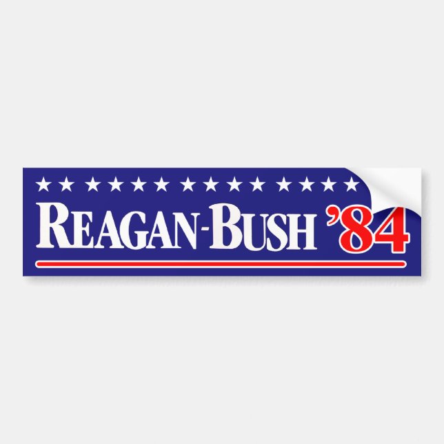 Reagan Bush 84 Autoaufkleber (Vorne)
