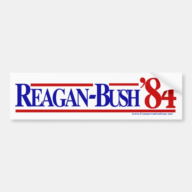 Reagan Bush 84 Autoaufkleber (Vorne)