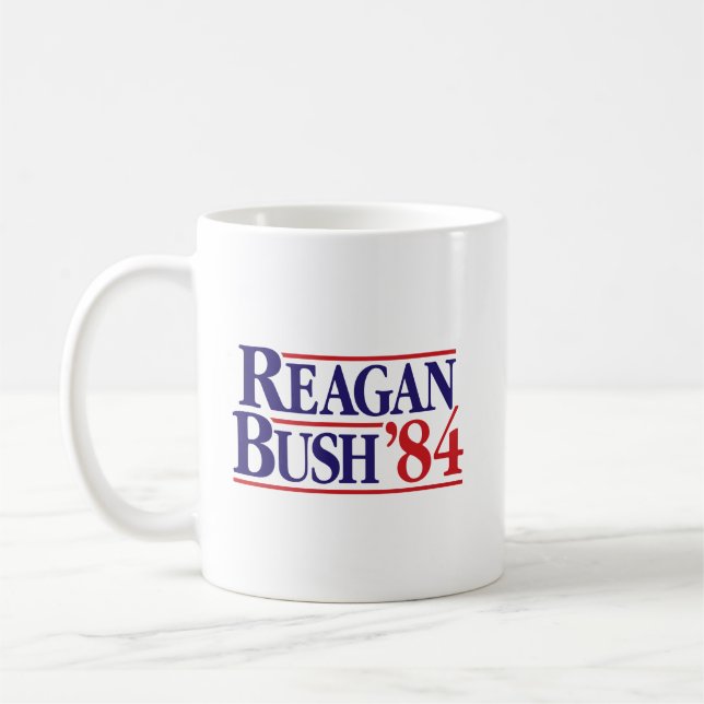 REAGAN BUSH '84 KAFFEETASSE (Links)