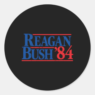 Reagan Bush '84 Republikaner Runder Aufkleber