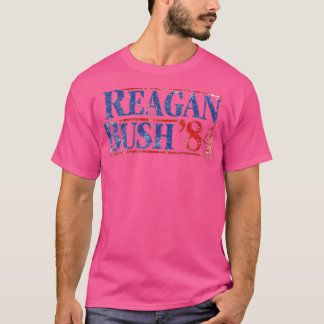 Reagan Bush '84 T - Shirt Retro Präsidentschaftswa