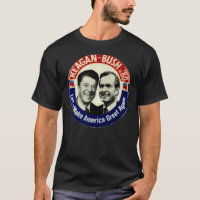 Reagan Bush &x27;84 &x27;80 Retro-Logo Red White B