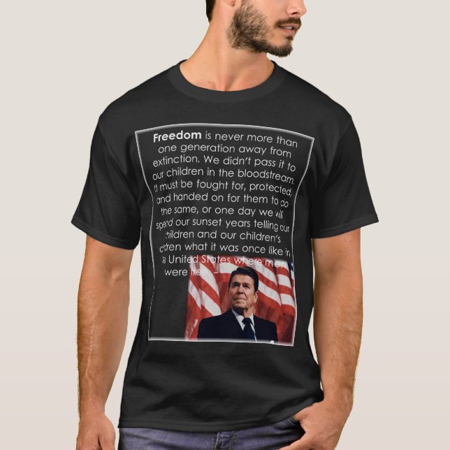 Reagan-Freiheit T-Shirt (Vorderseite)