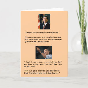 Reagan gegen Obama Karte