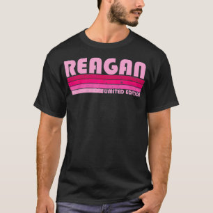 REAGAN Name Personalisiert Retro Vintag 80er 90s B T-Shirt