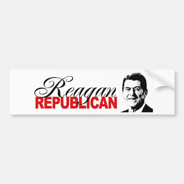 REAGAN-REPUBLIKANER AUTOAUFKLEBER (Vorne)