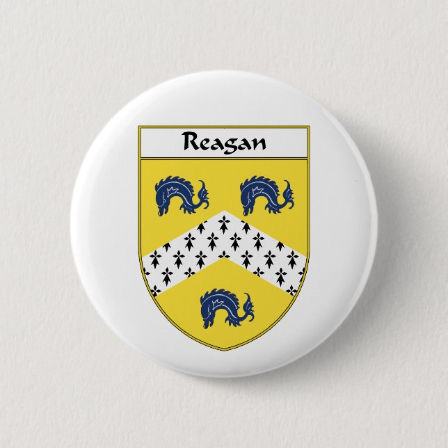 Reagan-Wappen/Familienwappen Button (Vorderseite)