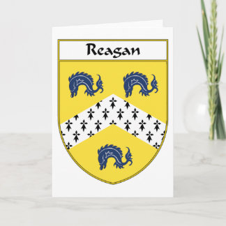 Reagan-Wappen/Familienwappen Feiertagskarte