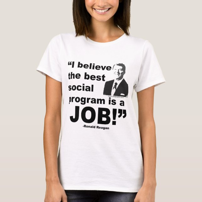 Reagan-Zitat 4 T-Shirt (Vorderseite)