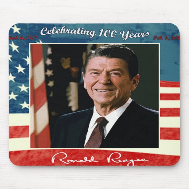 Reagans 100. Geburtstag Mousepad (Vorne)