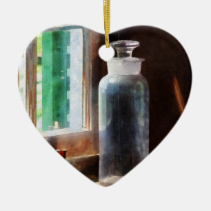 Reagenzflasche und kleine braune Flasche Keramik Ornament