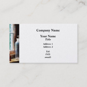 Reagenzflasche und kleine braune Flasche - Platin Visitenkarte