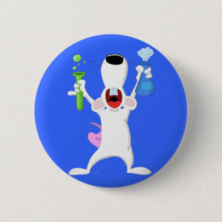 Reagenzglas-Labrador-Ratten-Knopf Button