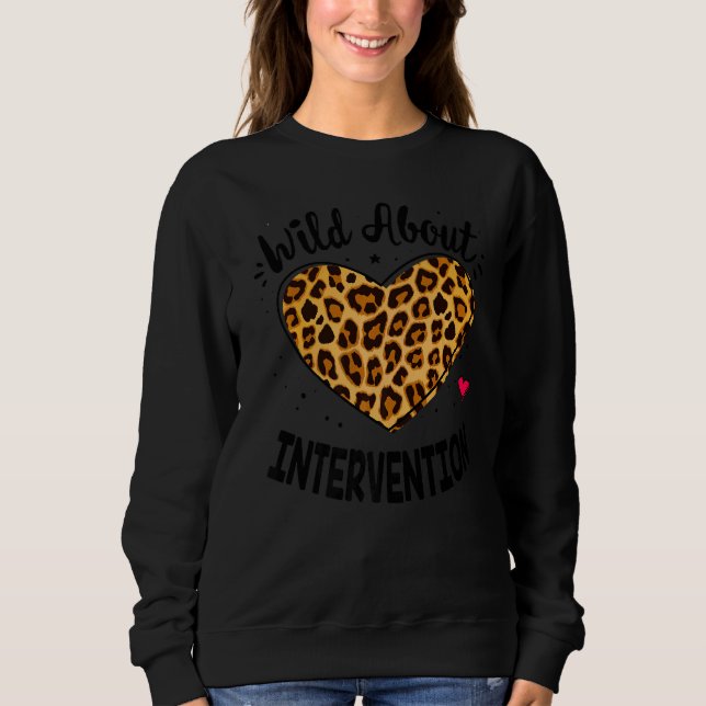Reaktionslehrer Schule Squad Leopard Sweatshirt (Vorderseite)
