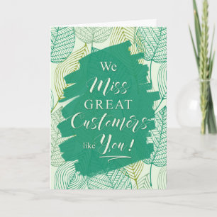 Reaktivierung grüner botanischer Geschäftskunden Ankündigung