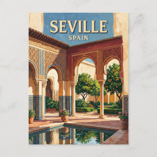 Real Alcázar von Sevilla Spanien Postkarte