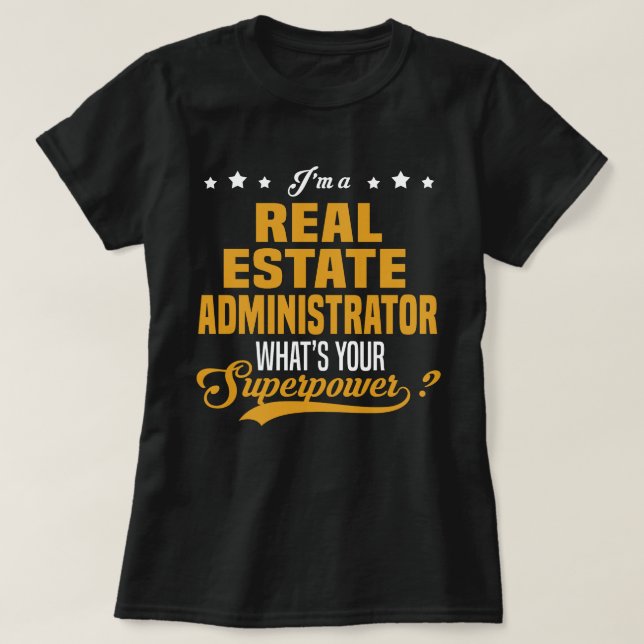 Real Anwesen Administrator T-Shirt (Design vorne)