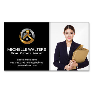 Real Anwesen Agent Benutzerdefinierter Agent Pic Magnetische Visitenkarte