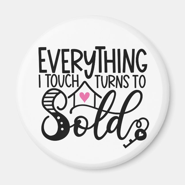 Real Anwesen Agent Broker Running Comps Realtor Magnet (Vorne)