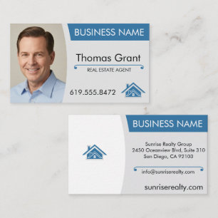 Real Anwesen Agent Business Card Modern Realty Zuh Visitenkarte