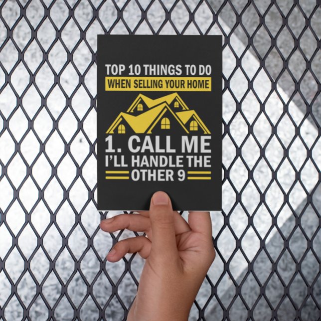 Real Anwesen Agent Funny Zitat Postkarte (funny real estate agent postcard)