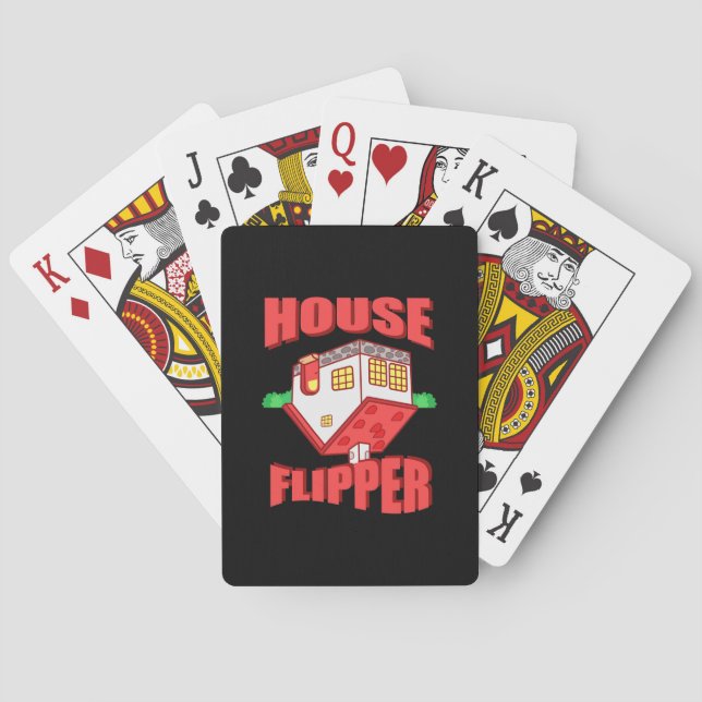 Real Anwesen Agent House Flipper Spielkarten (Rückseite)