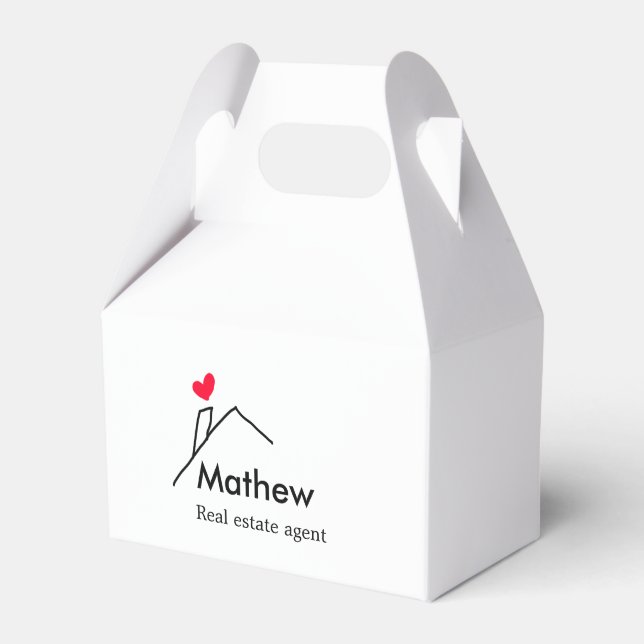 Real Anwesen Agent Immobilien Bau Zuhause inaugu Geschenkschachtel (Vorderseite)
