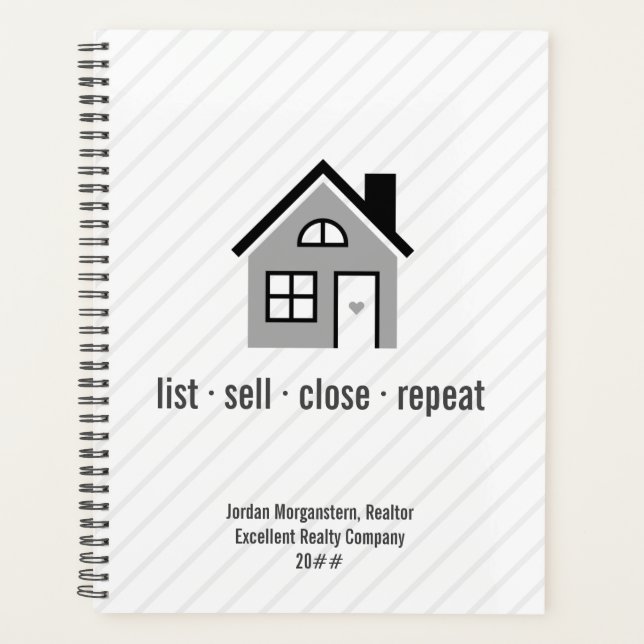 Real Anwesen Agent / Immobilienplaner Planer (Vorderseite)