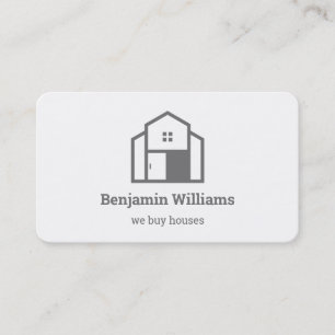 Real Anwesen Agent kaufen wir Häuser Visitenkarte