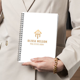 Real Anwesen Agent l Modern Gold & White Broker Planer