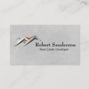 Real Anwesen Agent Logo für Wohnungen Visitenkarte