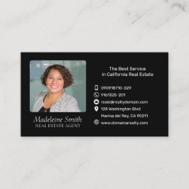 Real Anwesen Agent mit Foto Visitenkarte