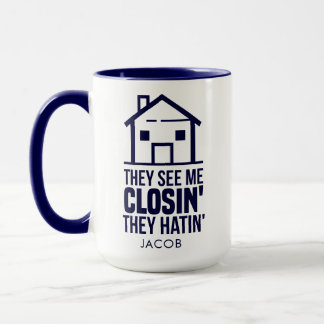 Real Anwesen Agent Name Realtor House Verlierer Tasse