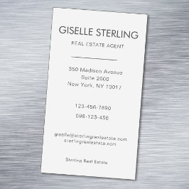 Real Anwesen Agent Neutral Beruflich Magnetische Visitenkarte