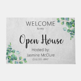 Real Anwesen Agent Open House Eukalyptus Blätter Fußmatte