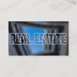 Real Anwesen Agent QR-Code moderne Office-Gebäude Visitenkarte