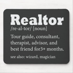 Real Anwesen Agent Realtor Funny Quote Mouse Pad Mousepad